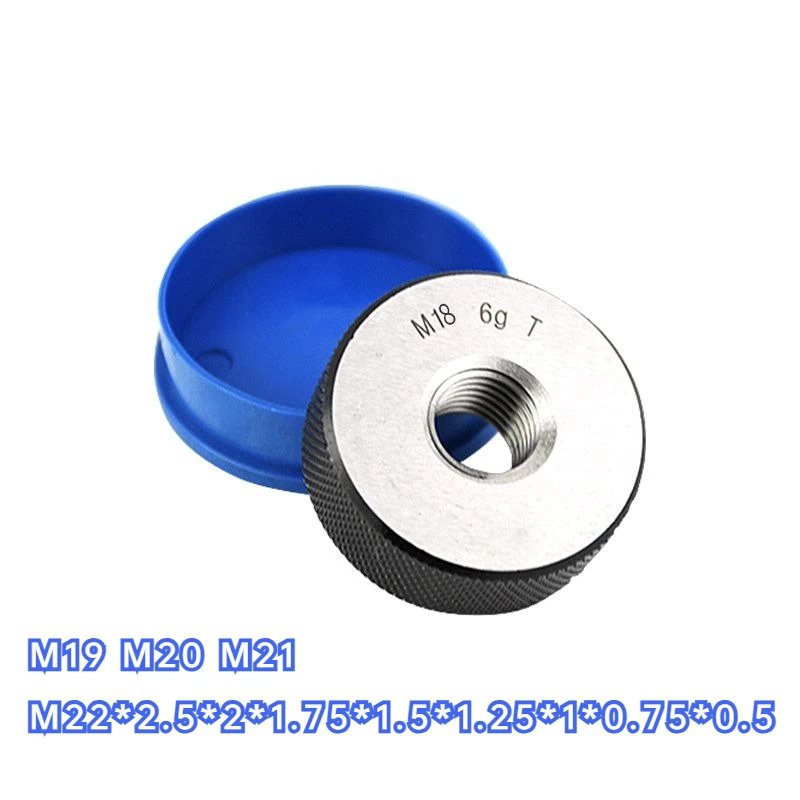 Thread Ring Gauge M19 M20 M21 M22x2.5 x 2x 1.75x1.5x 1.25x 1 * 0.75 * 0.5 6g Customized Measuring Gauges GO & NOGO