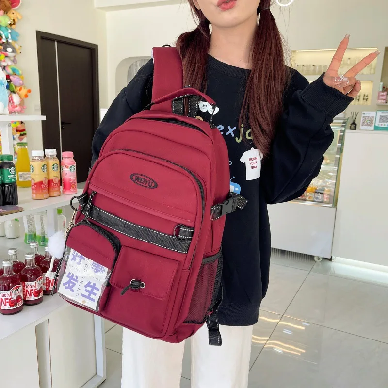 

Large Capacity Simple Kids Backpacks for Boy Travel Backpack Fashionable Canvas Versatile Backpack School Bags Designer Bag Sac