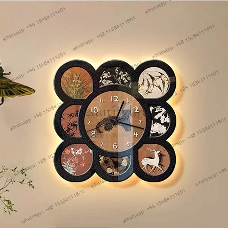 LED Wall Clock Modern Design Large Screen Display Temperature Date Week for Living Room Bedroom Kitchen Office Home Decor Silent