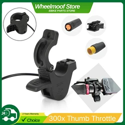WUXING 300X Bicicleta eléctrica Acelerador de pulgar de liberación rápida, acelerador de velocidad para bicicletas eléctricas, scooters eléctricos y kit de conversión Bafang