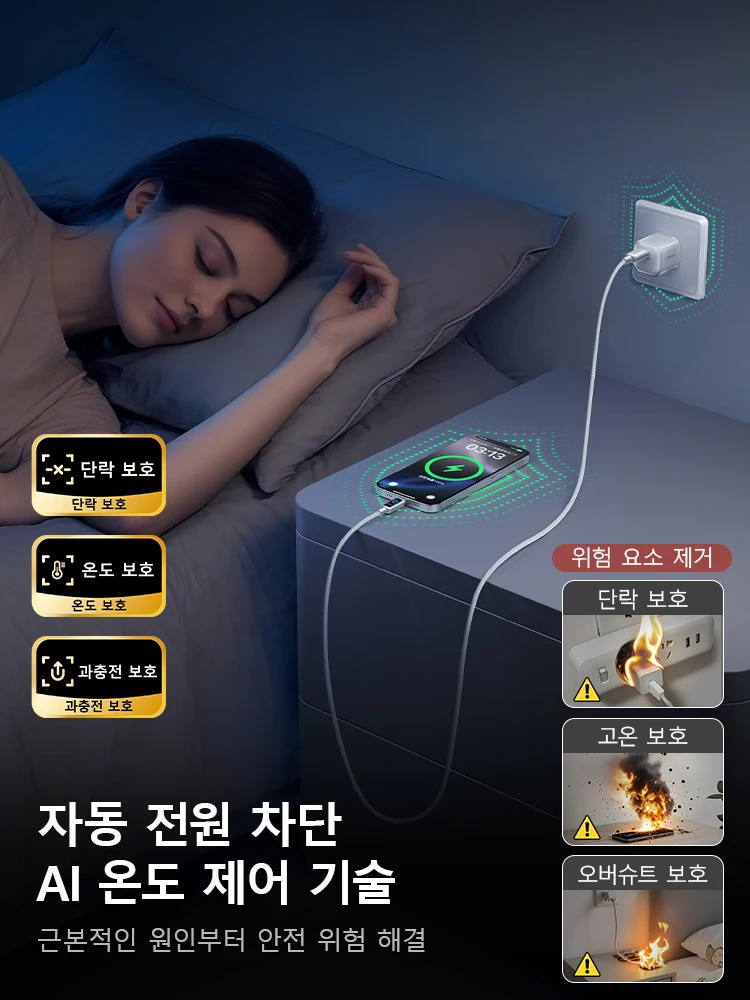 Joyroom 100W 1.2m 고속 충전 케이블 USB 타입-C에서 타입-C 케이블로 자... - 4
