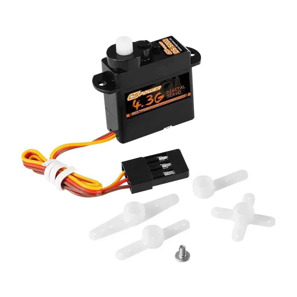DSPOWER 2g 3,7g 4,3g 5g 6g 8g 9g Digital Micro Servo Kunststoff/Metall Getriebe JR Stecker für RC FPV Drone Starrflügel Hubschrauber Auto Boot