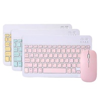 Universal 10-Inch Bluetooth Mouse Keyboard Set for IPad Mobile Phone Tablet - Ultra-Thin Wireless  Keyboards and Mice Combo