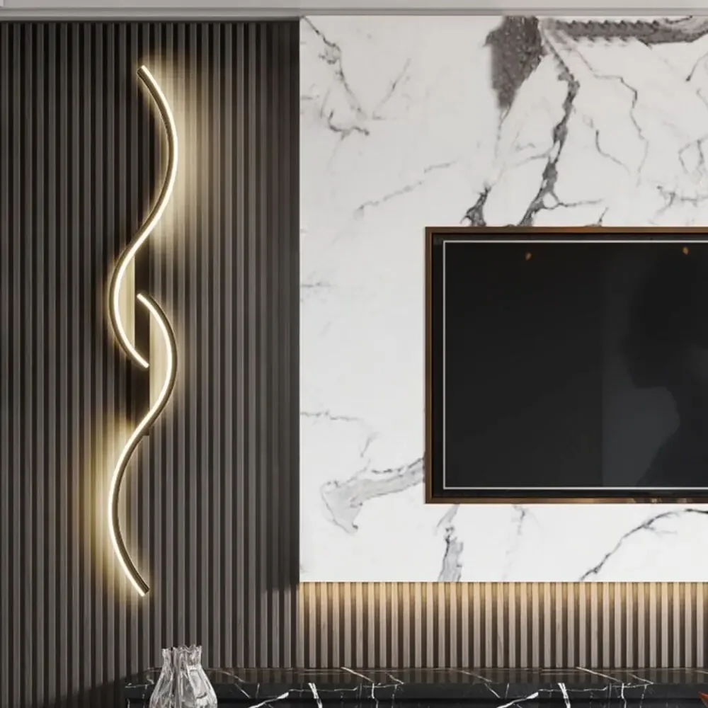 Modern Led Wall Decor Lamp For Living Dining Room Bedroom Bedside Wall Lights Home Decoration interior Black/Golden wall sconces view 3