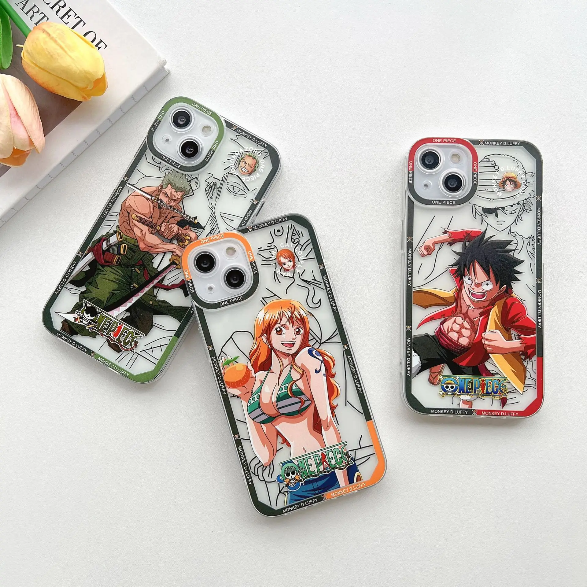 O-ONE P-PIECE-E Anime Cover For Apple iPhone 17 AIR 16E 15 14 13 12 Mini Pro Max Plus Transparent Soft Phone Case