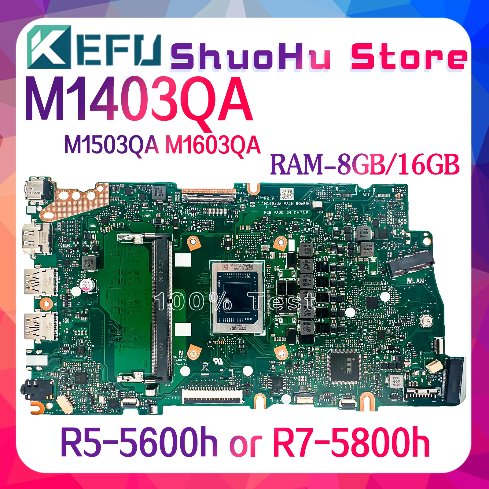 

M1403QA Mainboard For ASUS M1403Q M1503QA M1603QA M1502QA M1702QA M1703QA D1403Q D1503Q D1603Q Laptop Motherboard R5 R7
