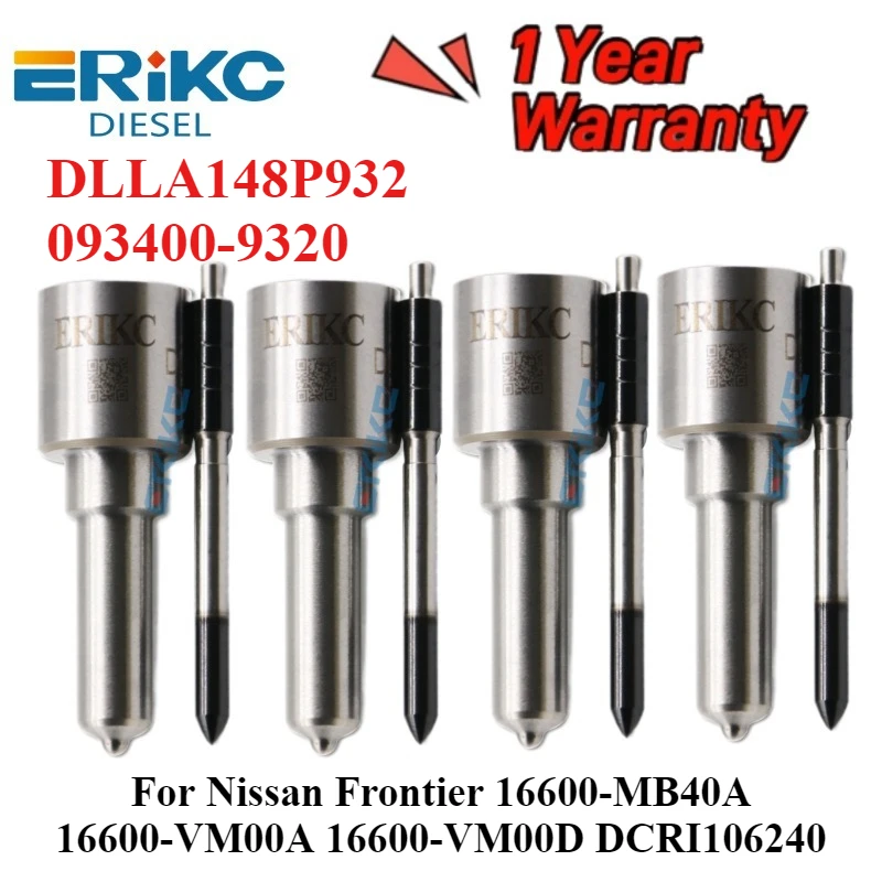 

Дизельная форсунка DLLA148P932 093400-9320 DLLA 148 P 932 для Nissan Frontier 16600-MB40A 16600-VM00A 16600-VM00D DCRI106240