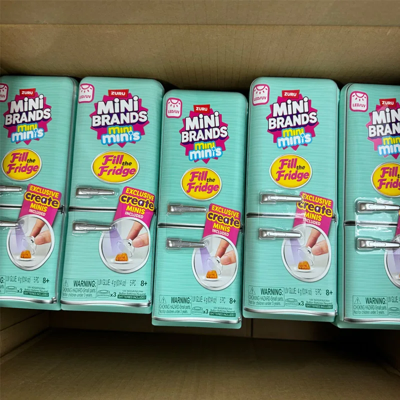 Miniatur-Figur Mini-Kühlschrank Überraschungsball Mini Brands Köstliches Essen Mystery Blind Box Spielzeug Sammlerstücke Kinder-Geschenke