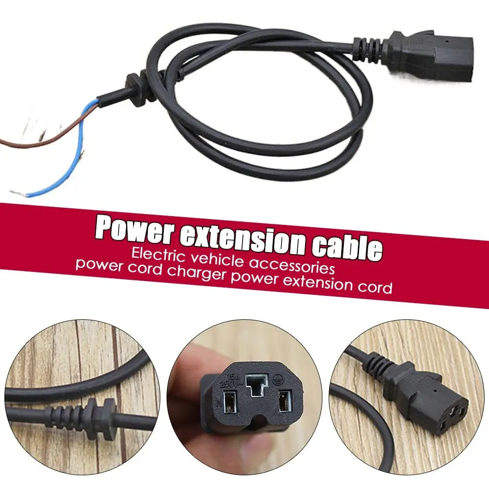 Charger Motor Cables For E-bike Accessory Extension Cable Connector Power Cable E-Bike Motor Cable Electric Bike Parts