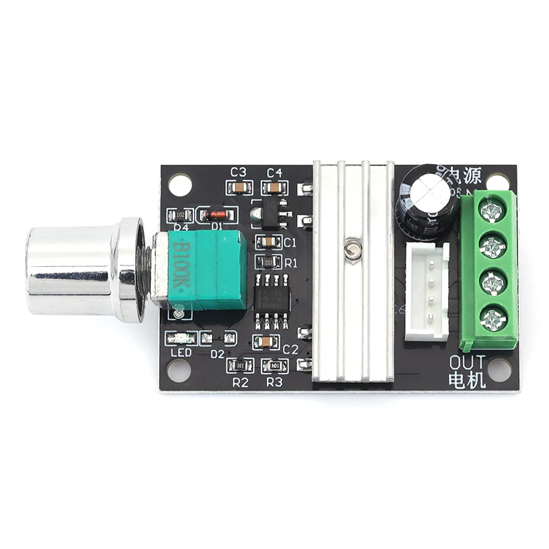 DC 6V 12V 24V 28V 3A 80W DC Motor Speed Controller PWM Speed Adjustable Reversible Switch 1203BB DC Motor Driver Reversing