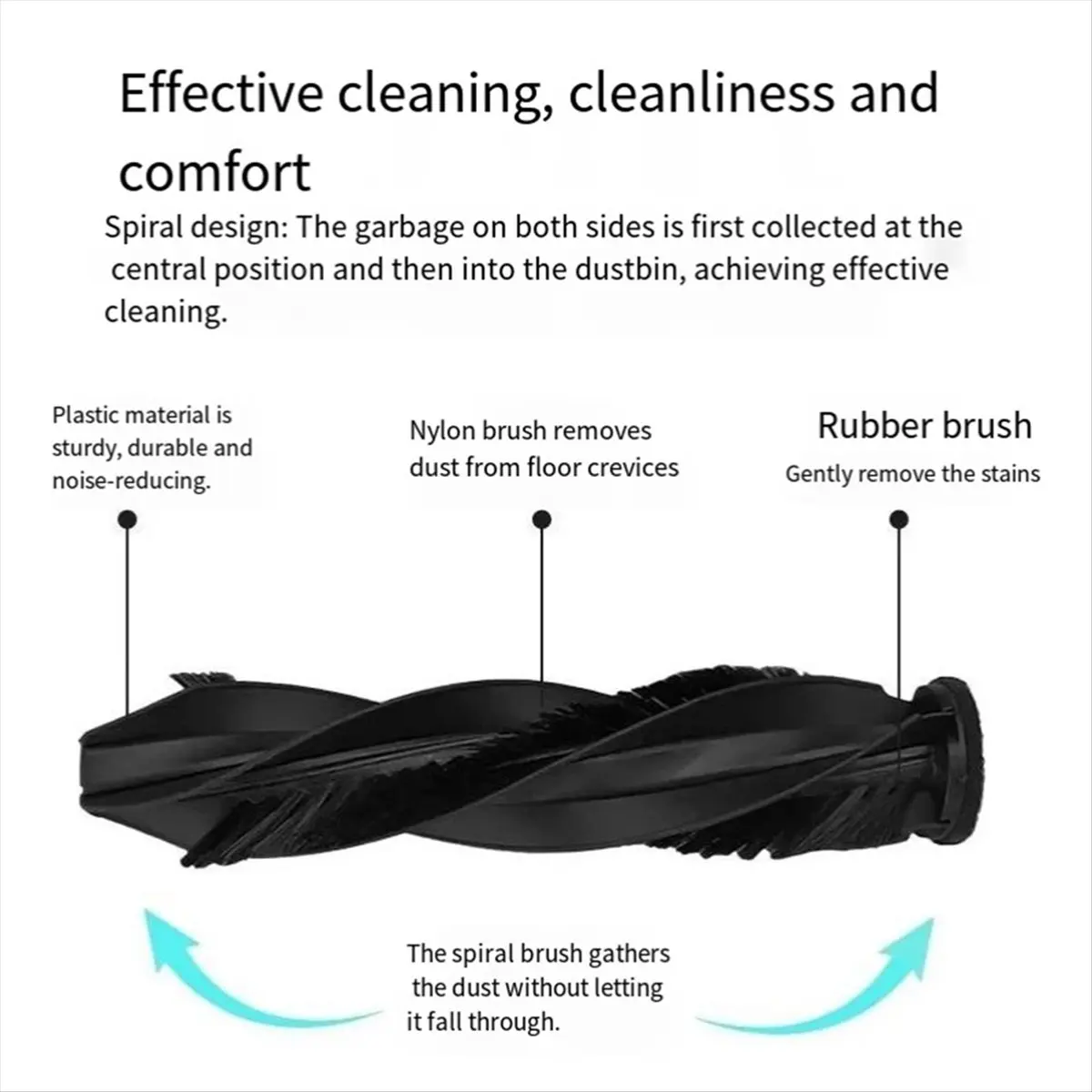 BRILLIANT Applicable for X50 Series Sweeper X40 Hybrid Dual Roller Brush Cleaning Main Brush Replacement Parts Brush