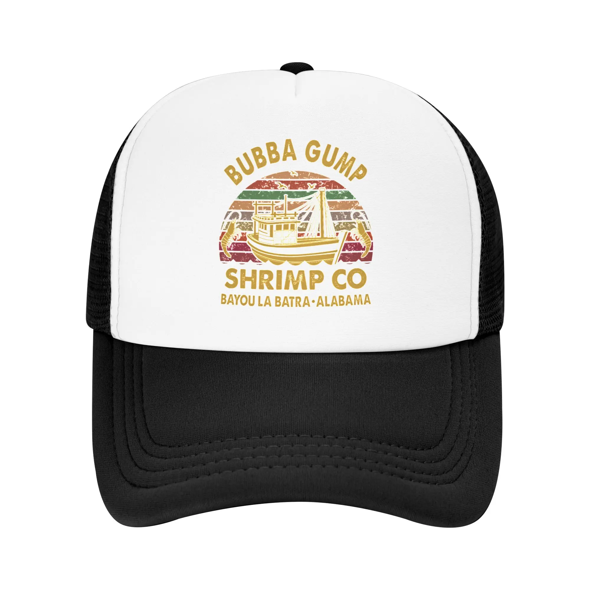 Punk Retro Bubba Gump Shrimp Boat Baseball Cap Men Women Adjustable Forrest Gump Movie Trucker Hat Outdoor Snapback Dad Hat