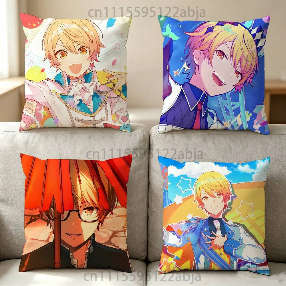 Tenma Tsukasa P-Project SEKAI Throw Pillow Case 50x50cm DIY Square Pillowcase Square Office Cushion Cover