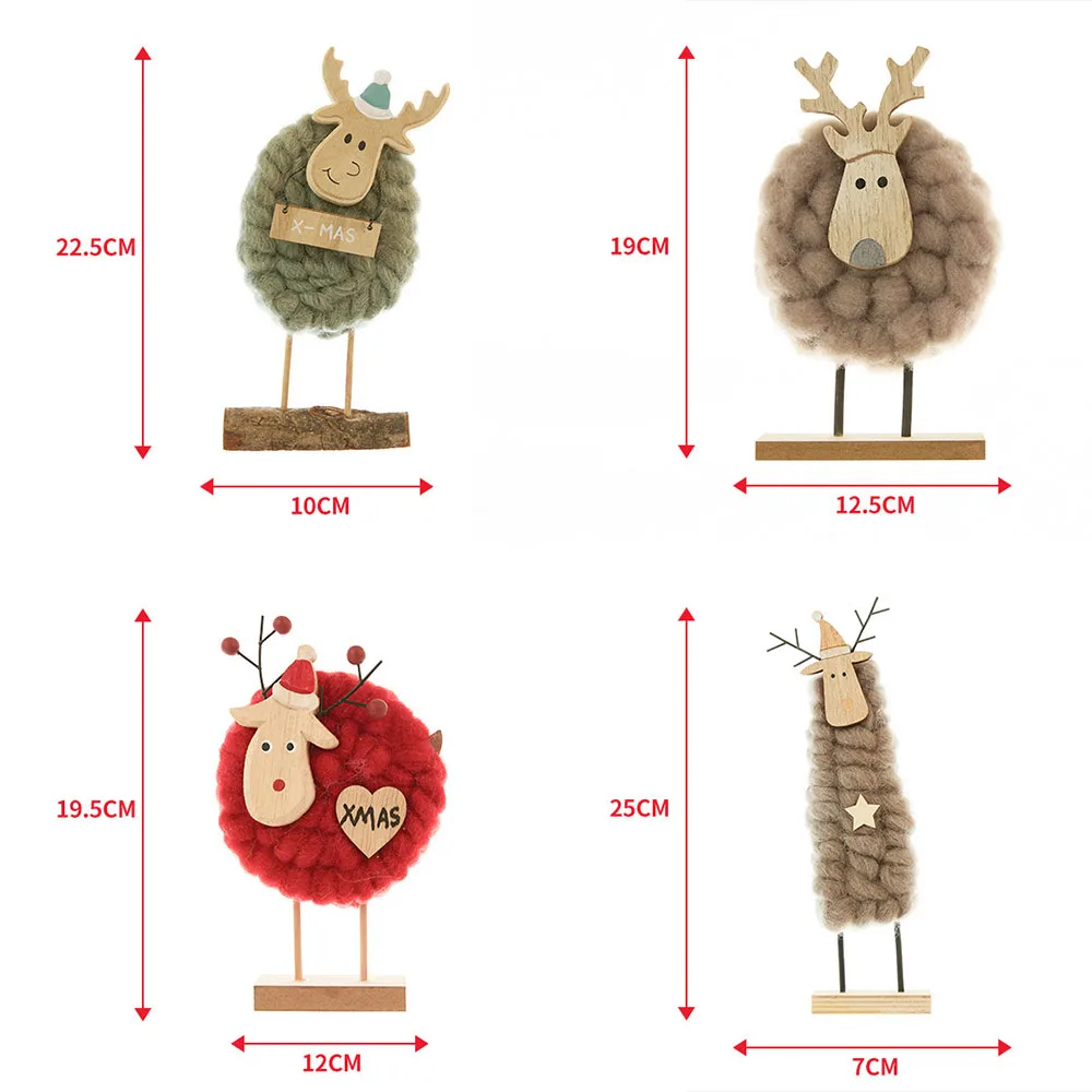 ورأى عيد الميلاد الأغنام زخرفة تطبيقات واسعة النطاق الأعمال اليدوية للطاولة