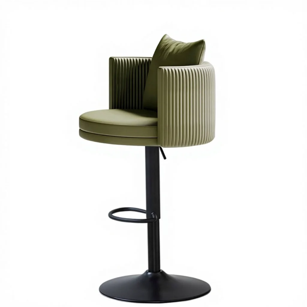 

vbHigh-Stool Metal Bar Chair with Modern Design and Solid Back for Hotel Dining Outdoor Use-Eco-Friendly & Durable*