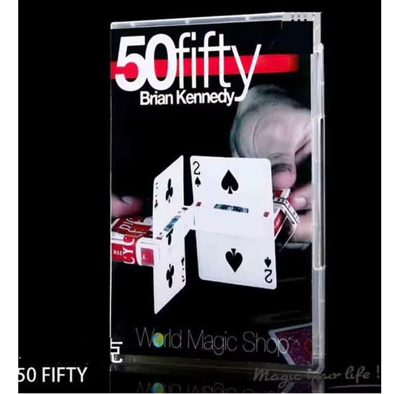 50 Fifty  And Gimmick Magic Tricks Card Magic Props Illusion Street Close Up Magia Magie