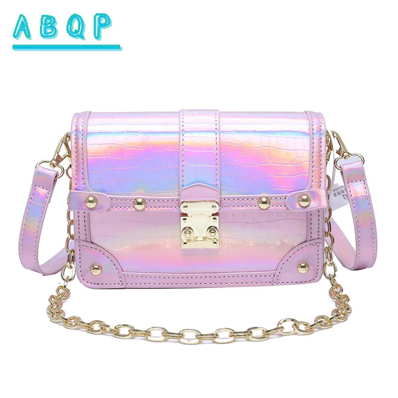 

New Women's Shoulder Bag Laser Glossy Fashion Women's Shoulder Crossbody Bag Large Capacity Casual Women's Bag High Quality