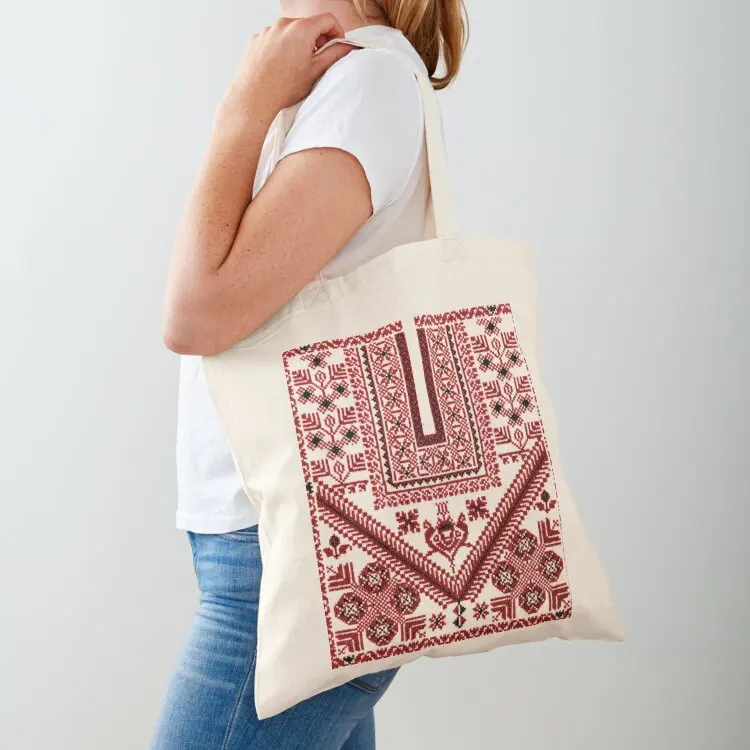 

Ramallah Thobe Tatreez Tote Bag cloth bag woman custom canvas bag tote men Beach
