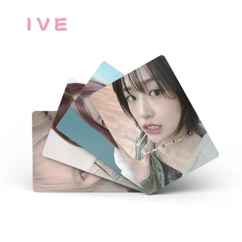 KPOP 50pcs/set IVE New Album Laser LOMO Card Rei LIZ Leeseo Yujin WonYoung GAEUL Girl Group Collection Gift Postcard Photo Card