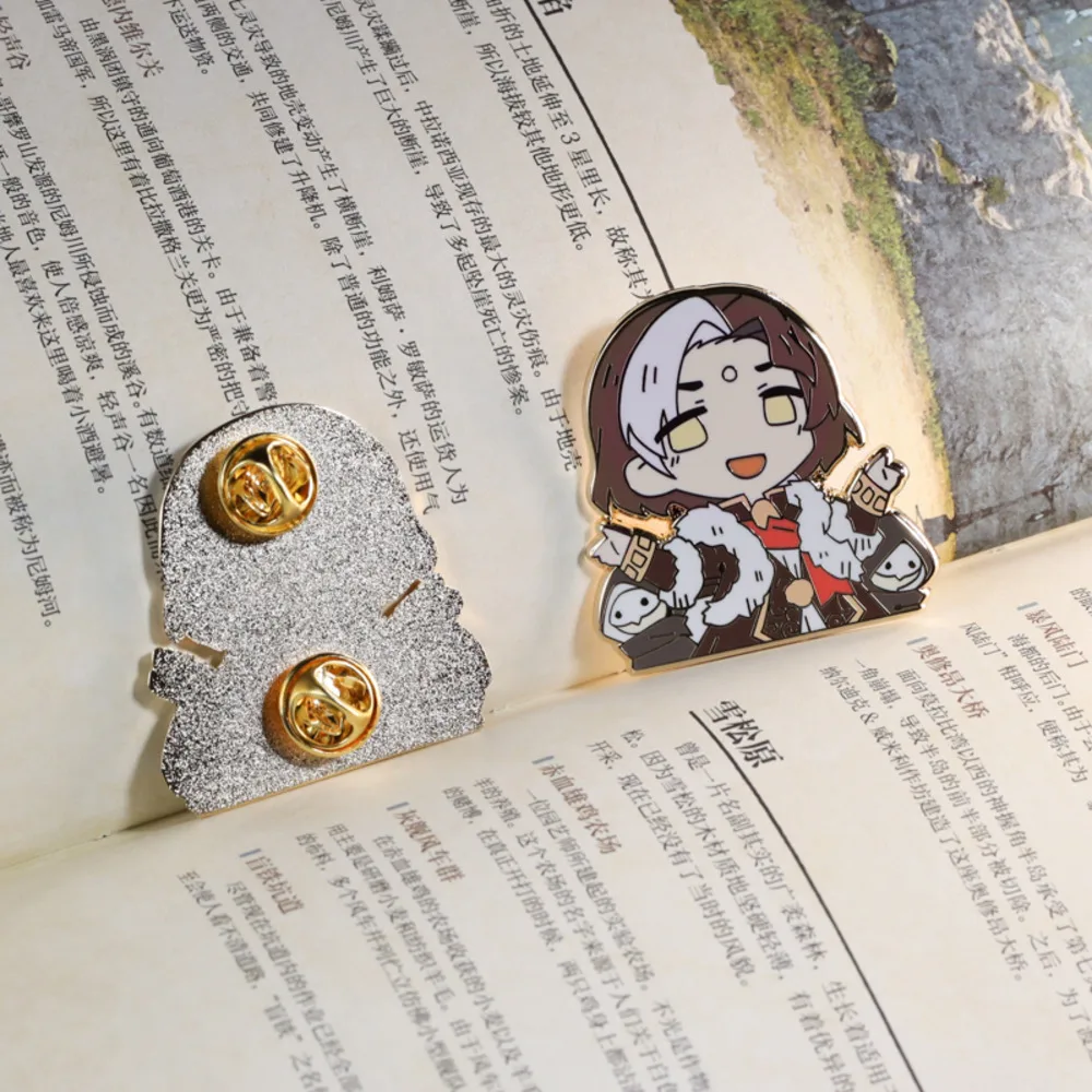 Game Emet-Selch Cute Metal Badge Brooch Pins Button Medal Collection Anime Clothes Decor Cosplay Gift