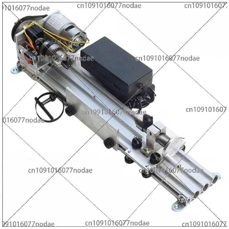 

Lathe Polishing Machine Mini Metal Woodworking Lathe Stepless Speed Regulation High Precision Mini Lathe Beads Machine 220V 80W