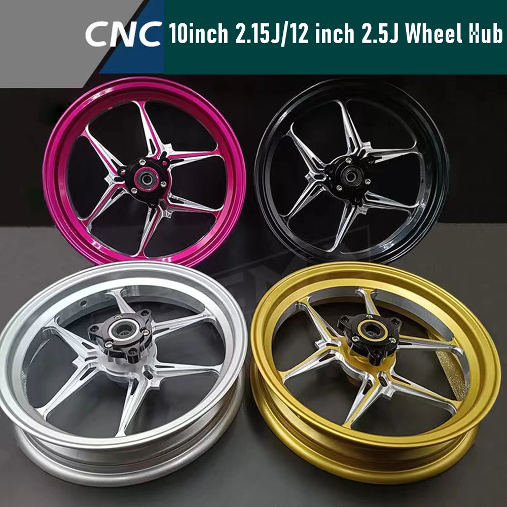 10/12 inch 3 Hole 7.0 Aluminum Hub Front Wheel Rim Universal For Yamaha Scooter CygnusX BWS RSZ M3 Ninebot NIU N1S NQI UQI U+