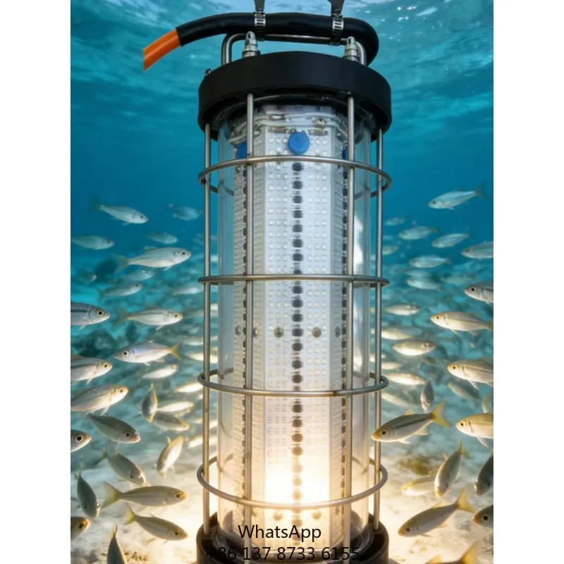 Water Fall Fortin With Light And Fish 2000 Watt 3000W Underwater Fishing Light Stick Catching Salmon Large Fish
