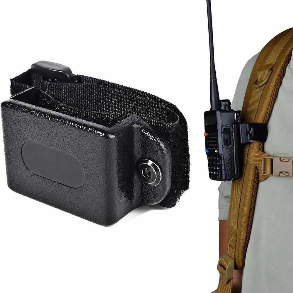 Adjustable Hook Arm Walkie Talkie Mount Zip Tie Attachment Portable Clip Radio Holder Strap Mount Design