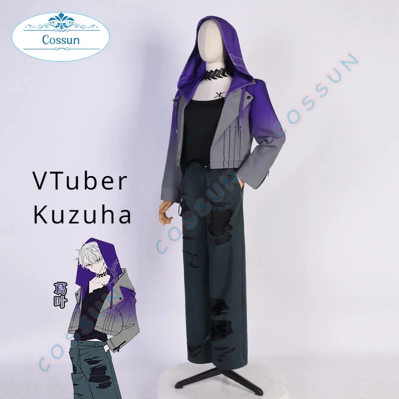 

VTuber Kuzuha Cosplay Costumes Halloween Men Game Suit NIJISANJI Outfits Daily Wear Shirt Pants Hoodies Cool Jacket