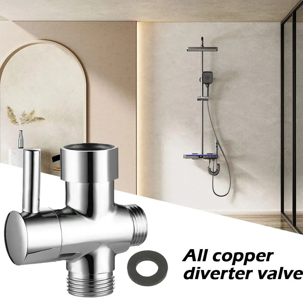Interruttore a 3 vie rubinetto 1/2 adattatore bagno doccia rubinetto doccia acqua doccia ugello a spruzzo Splitter deviatore Conve P7k3