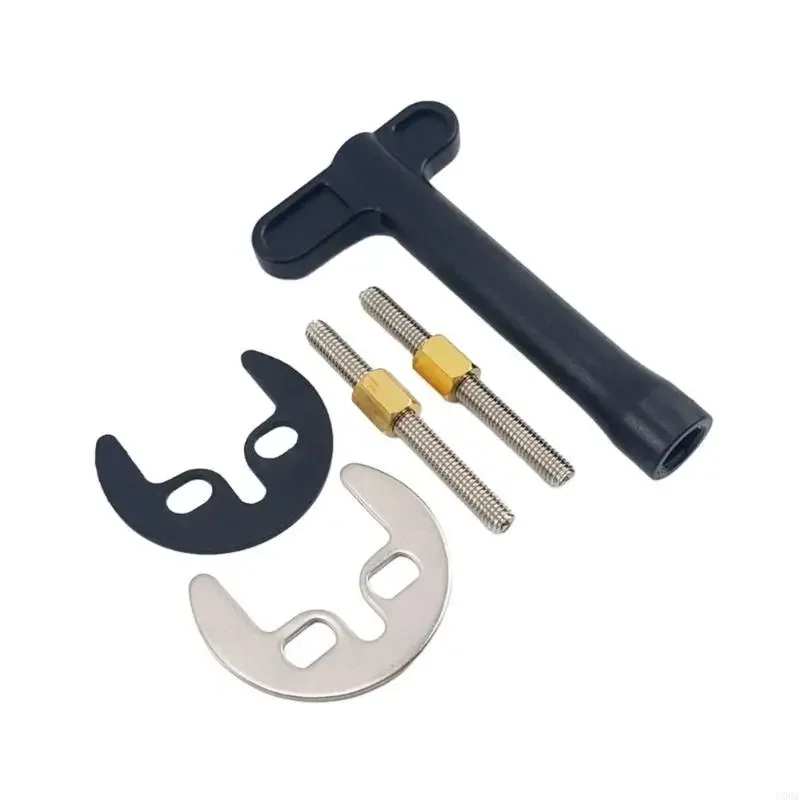1Pcs Cold Hot Water Faucet Mounting Fastener, Horseshoe Foot Extended Single/Double Screws, Repair Accessory for Sink Basin