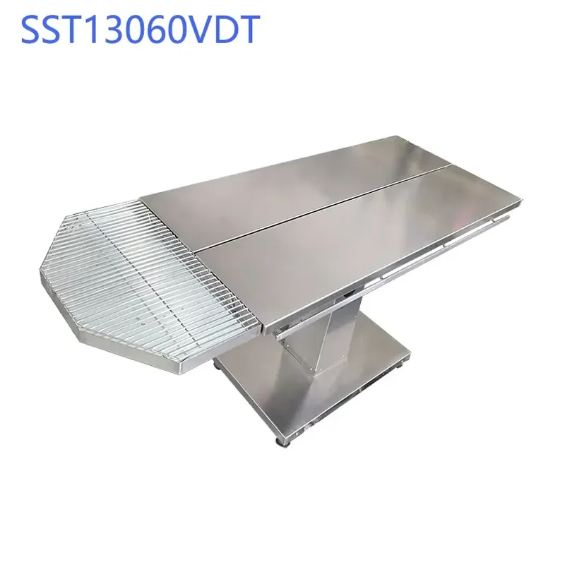 Electric Single Column V- Veterinary Surgery Table with Tray Adjustable Angle V Veterinary Operating Table