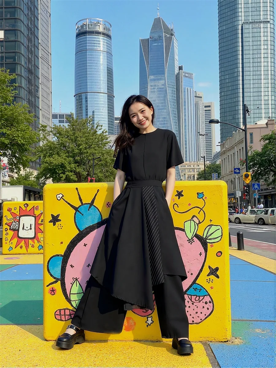 Calças em camadas mulher y2k riscas mulheres trabalho de escritório formal negócios profissional elegante inteligente sob medida perna reta clássico