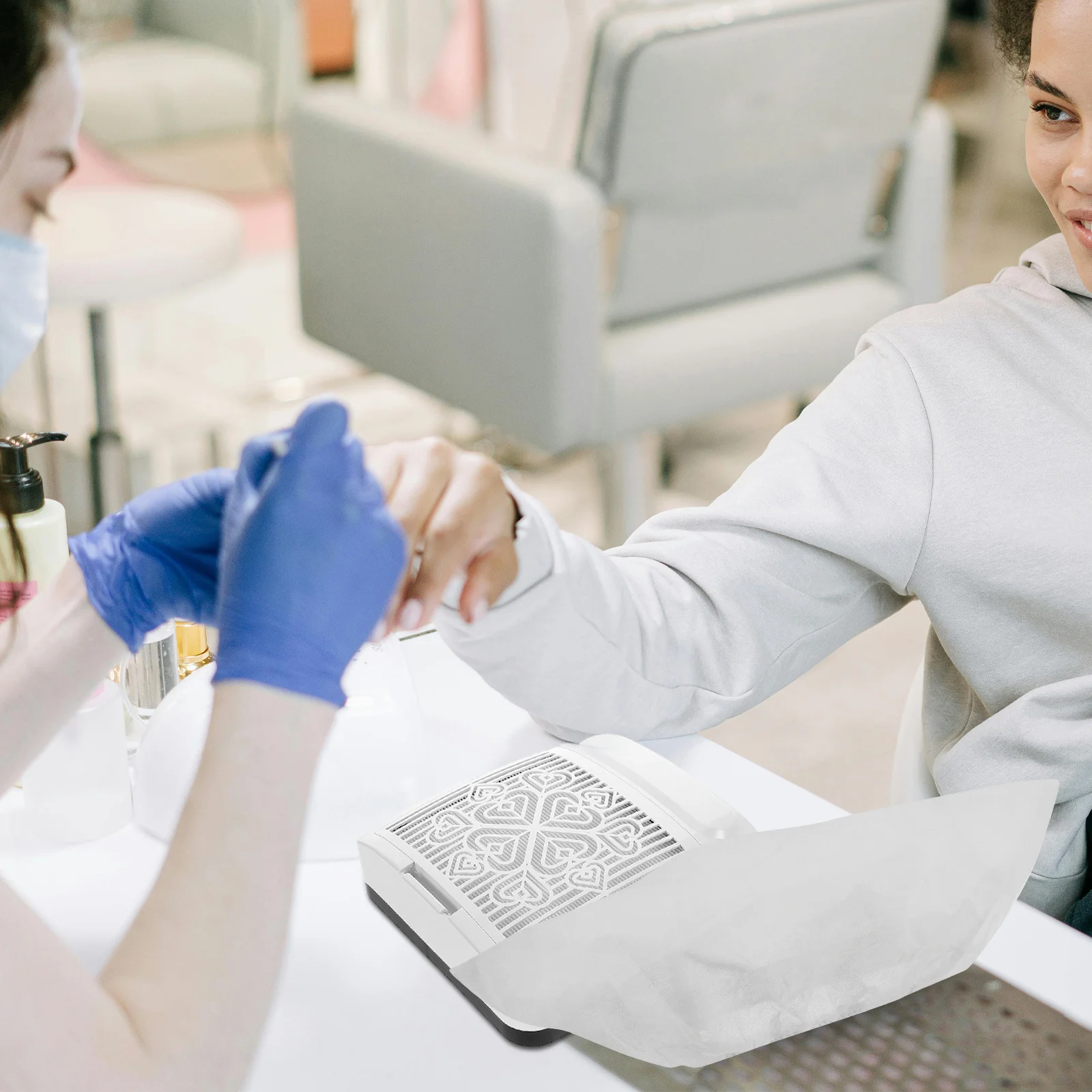 2 stuks nagelstofafscheiderzak niet-geweven vervanging voor manicure pedicure gereedschap zware stofopvangzak salon thuis nagel