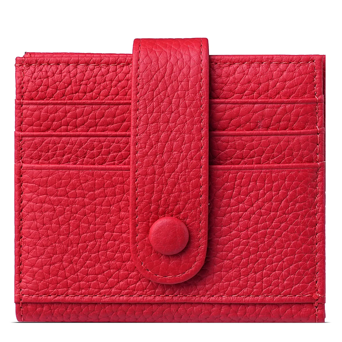 

Женский новый короткий кошелек с несколькими отделениями для карт, модный кожаный однотонный женский клатч из воловьей кожи, маленький кошелек, сумка для карт, женский зажим для денег