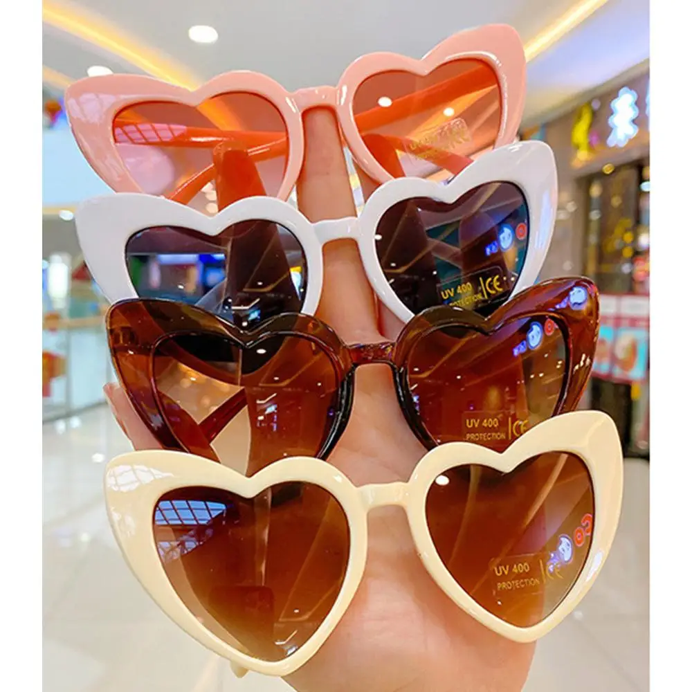 Unique Heart Glasses Boys Girls Heart Shaped Children Sun Glasses Street Shooting Sunglasses Kids Sunglasses