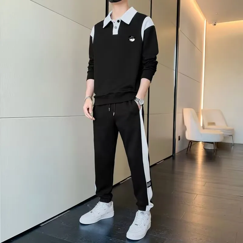 NEW golf wear men 2-piece Set Golf wear men Pants Men Golf Wear Men Golf Clothing Casual hoodie Pants tops suit  Golf 골프웨어 남성