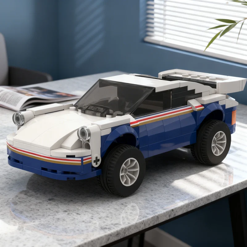 

182pcs MOC Porscheed 911 Dakar Rally 953 City Champions Model Building Blocks Architecture Toys Christmas Gifts Education Kids