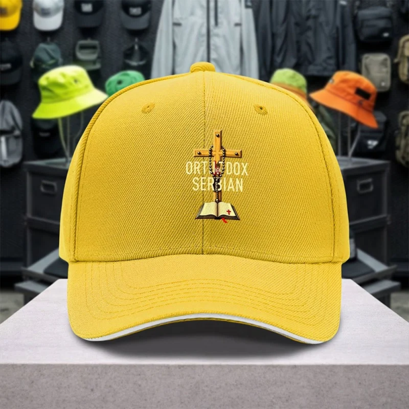 1pc Serbian Orthodox Sandwich Baseball Cap - Unisex - Simple, Lightweight, Adjustable Outdoor Snapback Hat - Ideal Gift for Spor