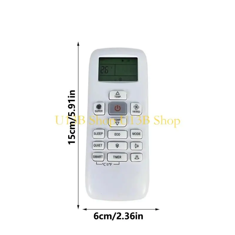 Controle remoto ar condicionado U13b para 370 RCH-RUY-0 AR CONDIÇÃO SUBSTITUIÇÃO ACESSORES CONTROLADOR REMOTO