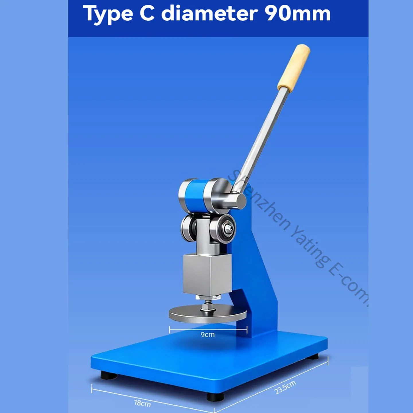 C-type Diameter 90mm Circular Plate Manual DIY Adhesive Fabric Leather Sample Stamping Cutting Die-cutting Machine
