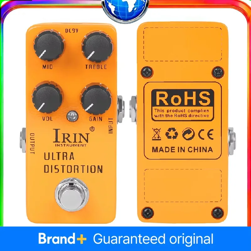 

IRIN RS-17 Ultra Distortion Guitar Effect Pedal High-Gain True Bypass Pedals Accessory for Guitarists