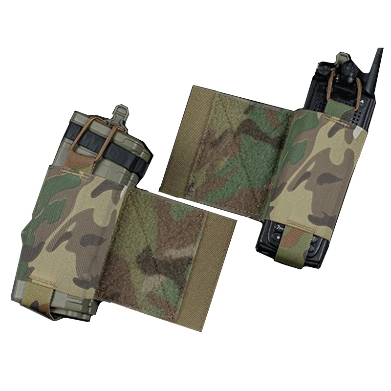 V2 Ferro Style Elastic Radio Holder MBITR Radio for AR M4 5.56 Magazine, Magic Patch Hunting Vest Magazine Pouch Chest Rig