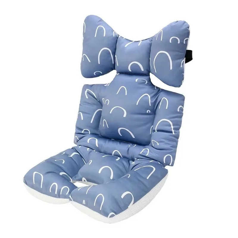 

Baby Stroller Seat Pad Extra Thick Pure Cotton Cushion Universal High Chair Pad for Infants All Season Comfort Support