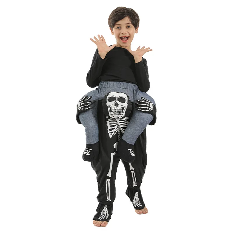 Halloween Party Costume Horror Skeleton Funny Children's Backward Costume Stage Performance Costume