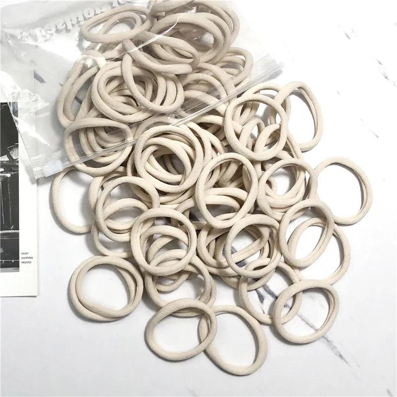 20/50 Teile/satz Haarbänder für Frauen Mädchen Grundlegende Haar Gummi Krawatten Seile 4 cm Einfache Elastische Stirnband Haar Zubehör pferdeschwanz Halter – Detail 20