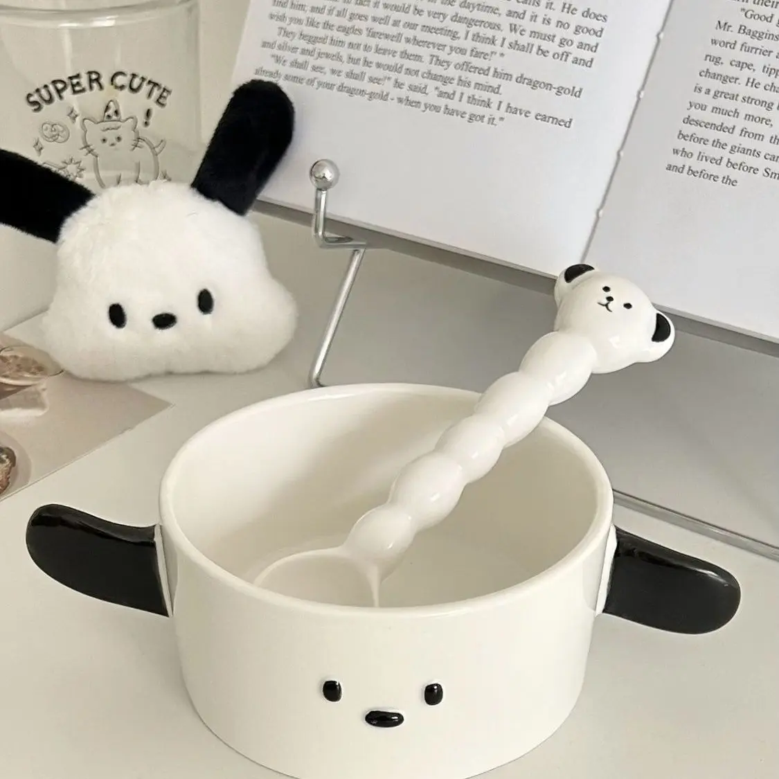 جديد لطيف ثلاثية الأبعاد Pochacco الزبادي سلطانية للفاكهة الكرتون فتاة القلب الشوفان السلطانية Kawaii أنيمي أدوات المائدة وعاء المعكرونة الفورية هدايا للأطفال #4