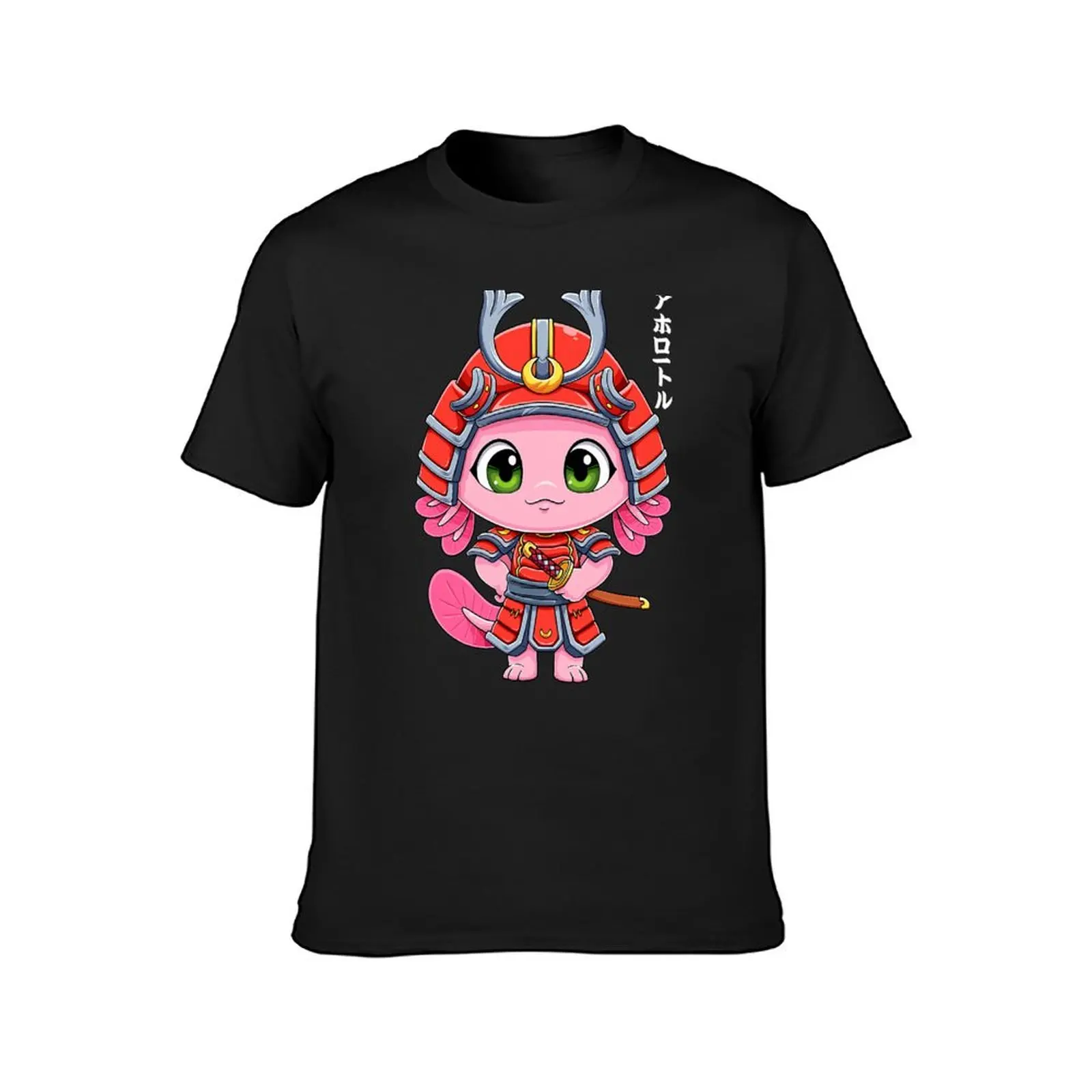 Axolotl Samurai Ronin Japanese Walking Fish Anime Otaku Kids T-Shirt funnys korean fashion mens t shirt graphic