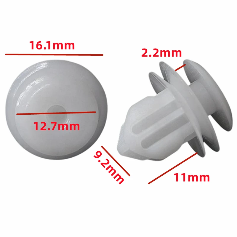 

20Pcs For 9.2mm Hole OE: 62217-13010 Auto Door Trim Panel Retainer Clips Plastic Car Rivet Fastener Clip For Toyota D13