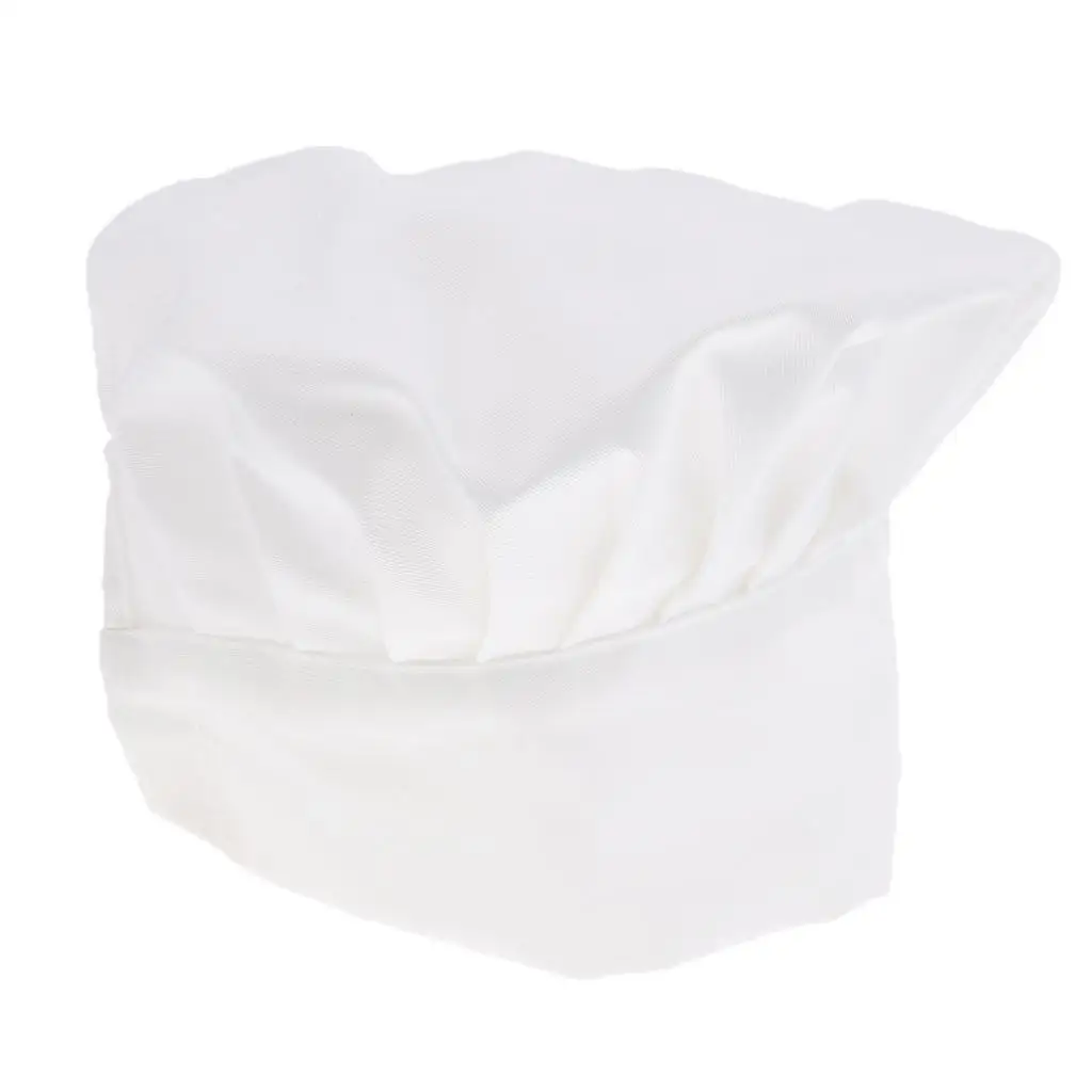 Breathable Chef Kitchen Hat Elastic Cotton Cap for Restaurant Uniform Food Service Bakery
